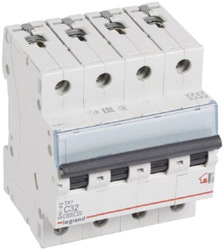 Выключатель автоматический Legrand TX3 6000 4п 32А C 6кА картинка